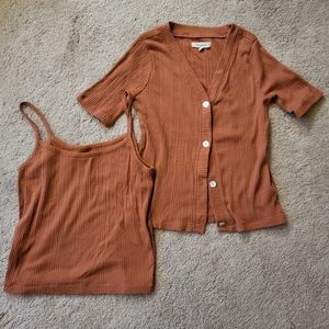 Madewell Pointelle Cardigan Twin Set